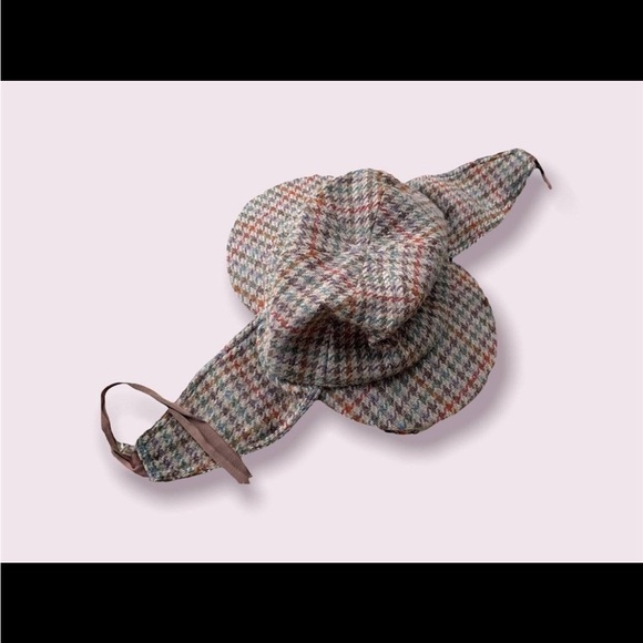 Vintage Hat Wool Plaid Men’s Sherlock Cap - Picture 6 of 9